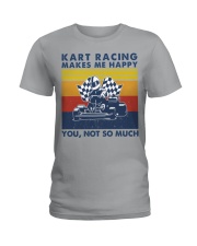 makes-me-happy-kart--racing Ladies T-Shirt tile