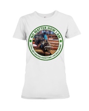 no-matter-bull-riding Premium Fit Ladies Tee tile