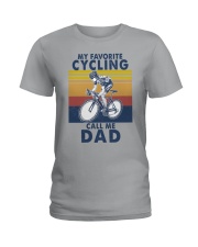 Cycling my favorite call me dad Ladies T-Shirt tile