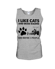 like cats drag racing Unisex Tank tile