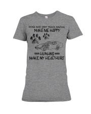 dog and Dirt track racing Premium Fit Ladies Tee tile
