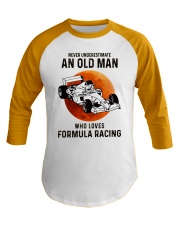 formula racing old man Baseball Tee tile