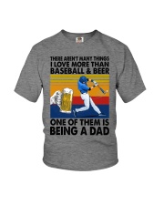 love more than baseball Youth T-Shirt tile