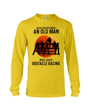 obstacle racing old man Long Sleeve Tee tile