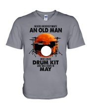 drum kit olm 05 V-Neck T-Shirt tile