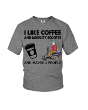 i like coffee mobility scooter Youth T-Shirt tile