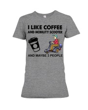 i like coffee mobility scooter Premium Fit Ladies Tee tile