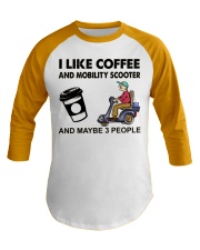 i like coffee mobility scooter Baseball Tee tile