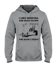 I LIKE COCKTAIL DRAG RACING Hooded Sweatshirt front