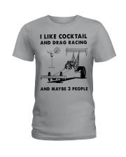 I LIKE COCKTAIL DRAG RACING Ladies T-Shirt tile