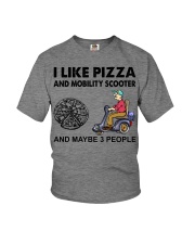 i like pizza mobility scooter Youth T-Shirt tile