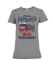 BUS LIKE BEER AND BOOBS Premium Fit Ladies Tee tile