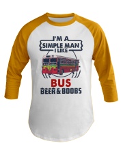 BUS LIKE BEER AND BOOBS Baseball Tee tile