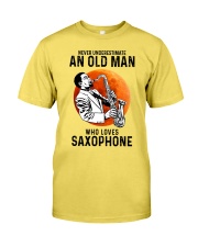 saxophone old man Premium Fit Mens Tee tile
