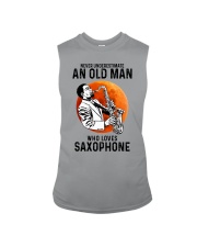saxophone old man Sleeveless Tee tile