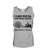like pizza drag racing Unisex Tank tile