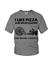 like pizza drag racing Youth T-Shirt tile