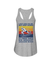 ice hockey i-act-like Ladies Flowy Tank tile