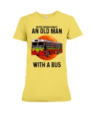 bus old man Premium Fit Ladies Tee tile