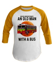 bus old man Baseball Tee tile