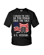 talk-veteran Youth T-Shirt tile