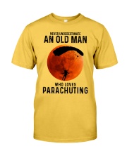 parachuting old man Classic T-Shirt front