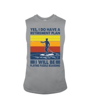 Paddleboarding Retirement Plan Sleeveless Tee tile