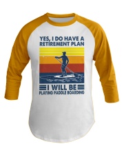 Paddleboarding Retirement Plan Baseball Tee tile