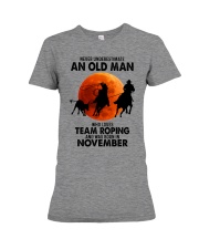 team roping olm 11 Premium Fit Ladies Tee tile