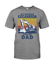 Excavator my favorite call me dad Premium Fit Mens Tee tile