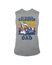 Excavator my favorite call me dad Sleeveless Tee tile