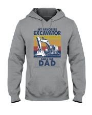 Excavator my favorite call me dad Hooded Sweatshirt tile