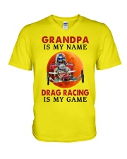 Drag Racing is my game V-Neck T-Shirt tile