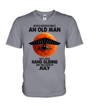hang gliding olm 07 V-Neck T-Shirt tile