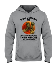 veteran son Hooded Sweatshirt front