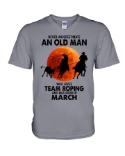 team roping olm 03 V-Neck T-Shirt tile