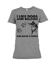 i-like-dogs-billfish Premium Fit Ladies Tee tile