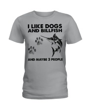 i-like-dogs-billfish Ladies T-Shirt tile