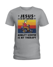 mobility scooter therapy Ladies T-Shirt tile