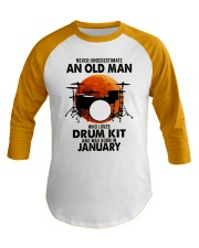 drum kit olm 01 Baseball Tee tile