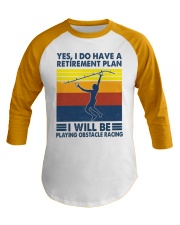 Obstacle racing Retirement Plan Baseball Tee tile