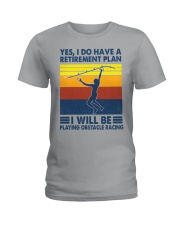 Obstacle racing Retirement Plan Ladies T-Shirt tile