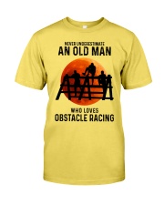 obstacle racing old man Premium Fit Mens Tee tile