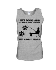 recreational-fishing-i-like-dogs Unisex Tank tile
