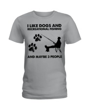 recreational-fishing-i-like-dogs Ladies T-Shirt tile