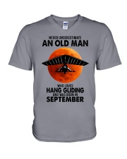 hang gliding olm 09 V-Neck T-Shirt tile