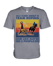 all-i-care-about-team-roping V-Neck T-Shirt tile