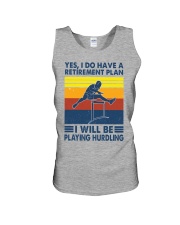 Hurdling Retirement Plan Unisex Tank tile