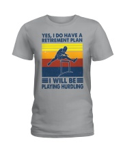 Hurdling Retirement Plan Ladies T-Shirt tile