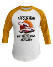 dirt track racing olm 01 Baseball Tee tile